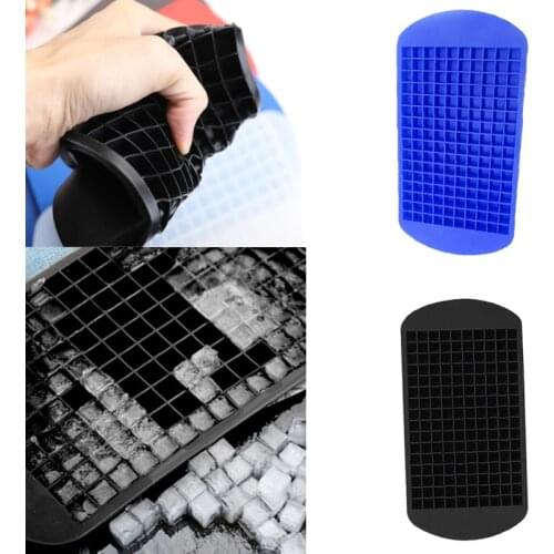 160 Grids Ice Cube Tray Silicone Fruit Ice Cube Maker DIY Creative Small Ice Cube Mold Square Shape Kitchen Tools Accessories