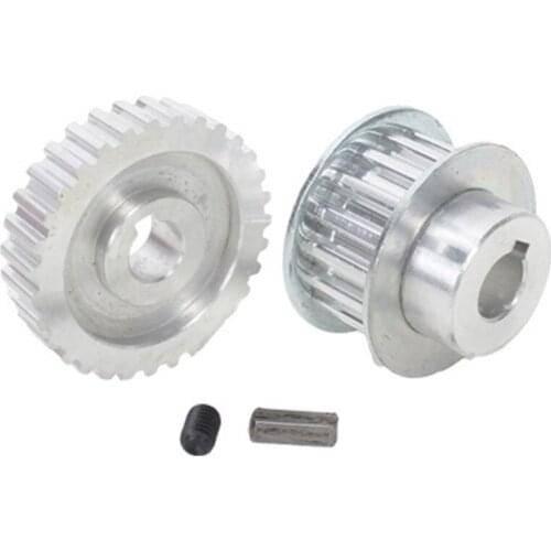 2Pcs Metal Synchronous Pulley Gear Motor Belt Gear Drive Wheel Gear S/N Cj0618 Mini Lathe Gears , Metal Cutting Machine Gears