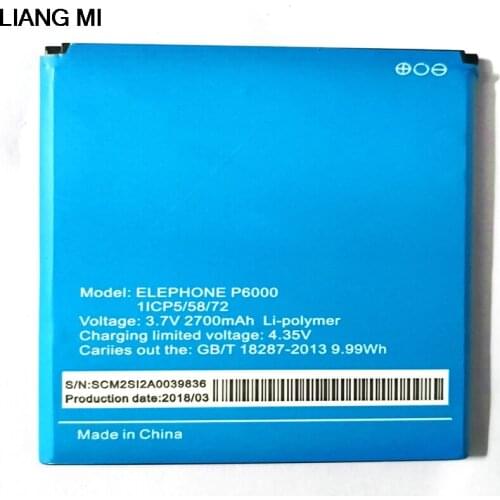 2700mAh For Elephone P6000 Battery Batterie Accumulator Elephone P6000 Pro Battery with phone stander