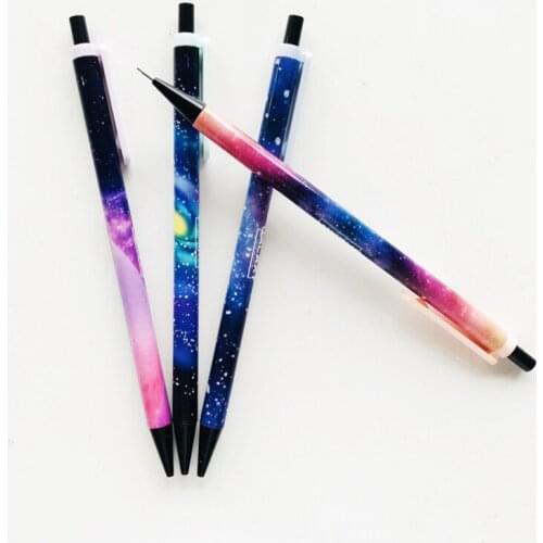Free shipping 30pcs/lot 0.5mm The Starry Sky Movable For Kids Gifts Writing School Supplies Student Pencil