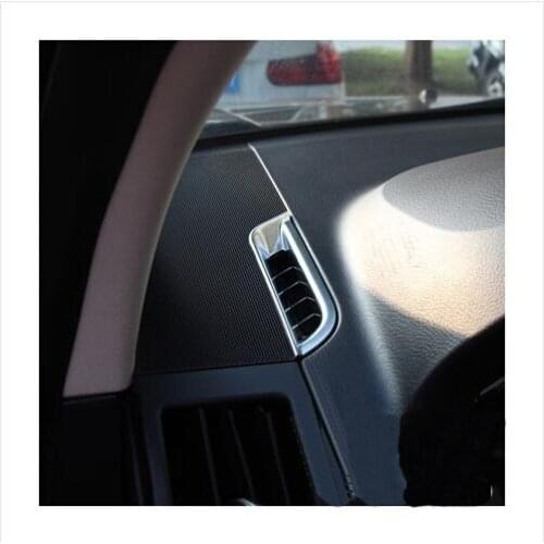 ABS Chrome trim top air conditioning outlet decoration 2pcs/lot Car Accessories For Land rover freelander 2