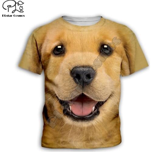 Kids cute Dog face Childrens wear 3d T-shirt Boys/Girls Printed funny pig/shark Top Short Sleeve Christmas Tshirts dropShipKT14