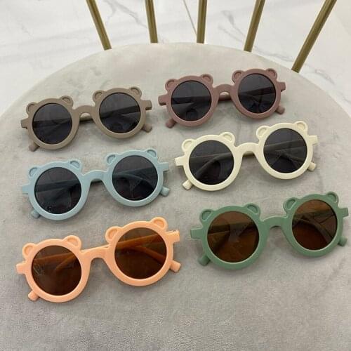 Kids Sunglasses Baby Girls Boys Accessories New Arrival Toddler Children Travel Cute Bear Glasses