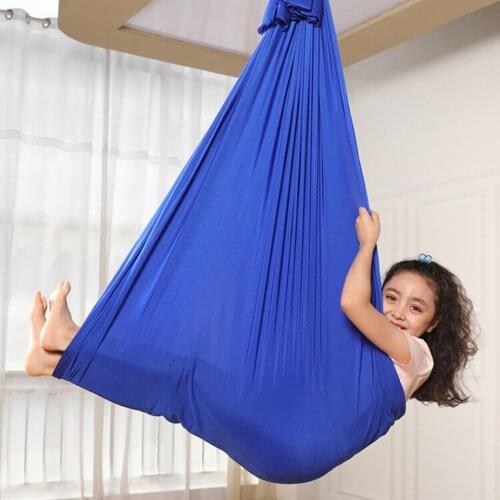 Childrens Elastic Hammock Indoor And Outdoor Elastic Swing Bed Aerial Yoga Training Belt Comfortable Hammock