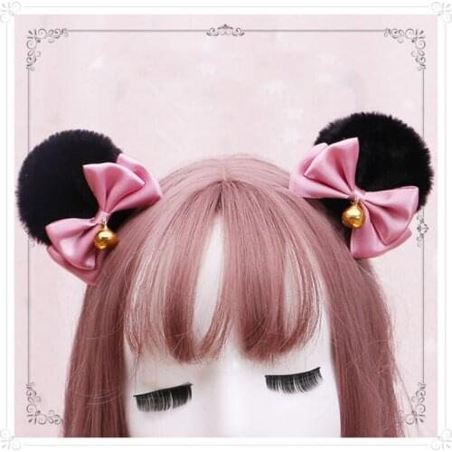 Girl cosplay cute dress up animal hair accessories prom role headband accessories bow bear ears accessories
