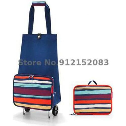 Hot Sale Portable Foldable Tug Bag Shopping Bag Shopping Cart Grocery Shopping Cart Pull Trailer Small Cart Luggage Cart
