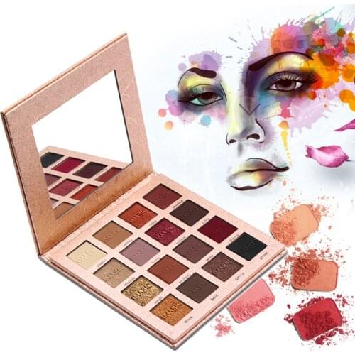 IMAGIC 16 Colors Matte Makeup Eyeshadow Palette Natural Easy to wear Shimmer Pigmented Matte Eye Shadow Powder Make Up