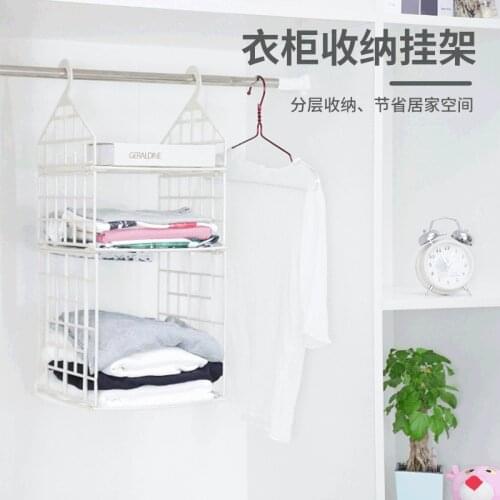 Multi-layer Wardrobe Hanging Bag Clothes Shelf Dormitory Finishing Storage Rack Wardrobe Closet Sundries Storage Box Organizer