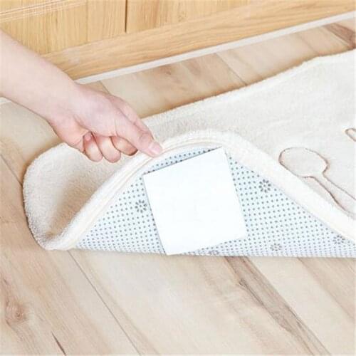 New 4 X Carpet Pad Double-sided Adhesive Sticker Anti Slip Mat Pads Anti Slip Corners Gripper Stopper Bath Rug Mat