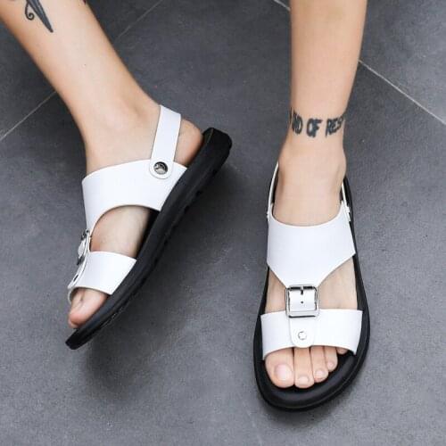 Sandalias sandali sandalet piel sandel herren uomo men summer classic sandals-men erkek homme masculina sandalen sandals couro