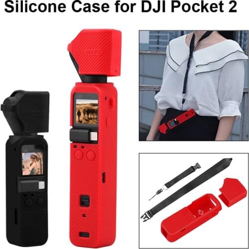 Silicone Case Protective Cover Lens Cap Cover Housing Skin Soft Shell for DJI Pocket 2 Do-It-All Handle Gimbal Camera Accessory