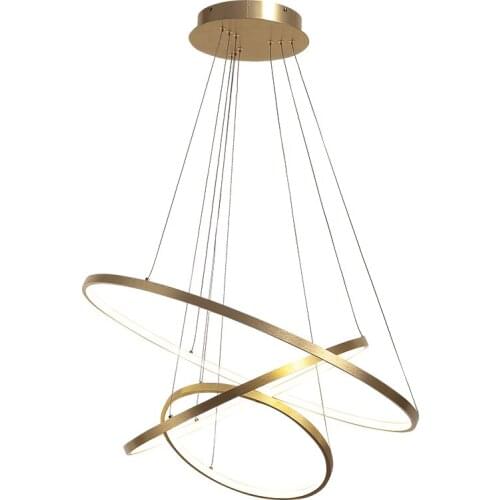 Modern Aluminum Acrylic LED Pendant Lamp Home Living Room Bedroom Ceiling Light Lighting Fixture LED Suspension Lamps PA0682-B