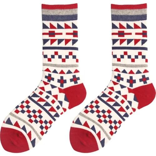 Couple Crew Street Fashion Socks Stripe Cartoon Hi Carrots Bop Popper Rhombus Ozenge Diamond Rhomb Rhombic Pop Style Man Woan