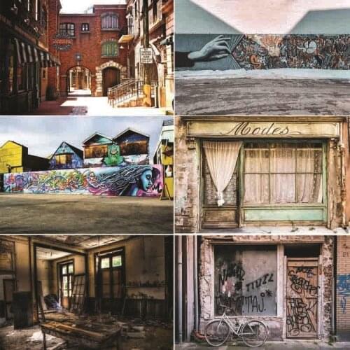 Vinyl Custom Photography Backdrops Prop outdoor+Brick wall Photography Background #0068