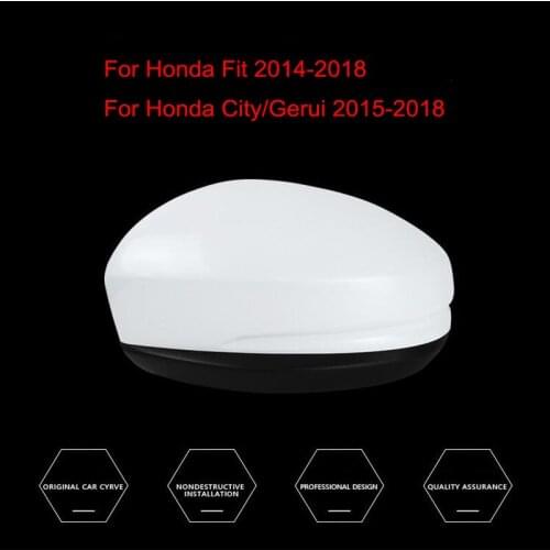 For Honda Fit 2014-2018/For Honda City/Gerui 2015-2018 Car Side Door Rearview Mirror Protect Frame Cover Trim Replacement Case