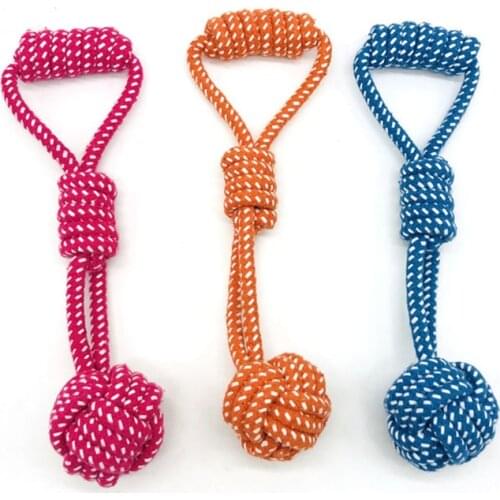 1pc Dog Toy Cotton Rope Ball Knot for Small Medium Large Dog Toys Pet Playing Chew Toy Pet Product