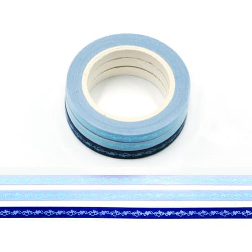 1PC slim Foil Stars Design washi tape scrapbooking Photo Album Tools Kawaii Scrapbook Paper Stickers stationery masking tape