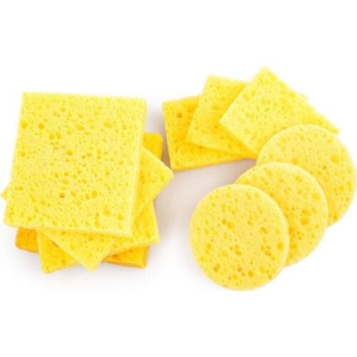 10pcs High Temperature Resistant Cleaning Sponge Cleaner for Electric Soldering Iron Soldering Station Welding Accessories kit