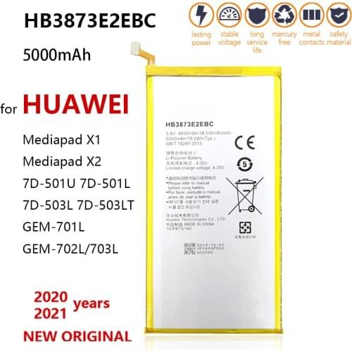 100% genuine HB3873E2EBC Battery For Huawei Mediapad X1 X2 7.0"/7D-501U 7D-501L 7D-503L 7D-503LT GEM-701L GEM-702L/703L batteri