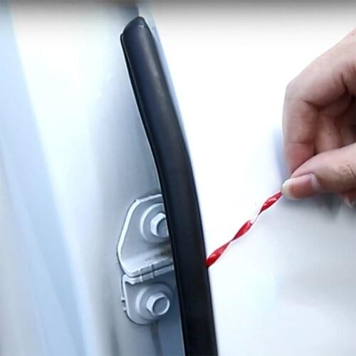 2PCS B Pillar Car Door Seal Strip EPDM Rubber Noise Insulation Weatherstrip Soundproof Seal Strong Adhensive Sticker Accessory