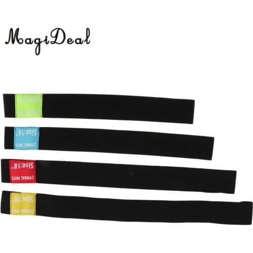 4Pcs Polyester Cymbal Mute Practice Silencer Pad Dampener Drumming Practice Pad Drum Kit Parts Accessories 14'' 16'' 18'' 20