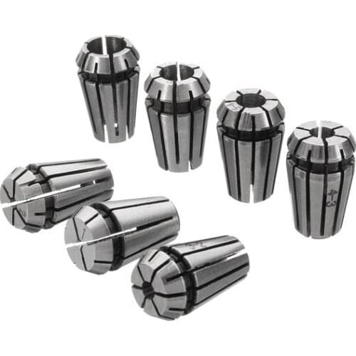7Pcs ER11 1-7mm Spring Collets with ER11A 5mm Motor Shaft Holder Extension Rod