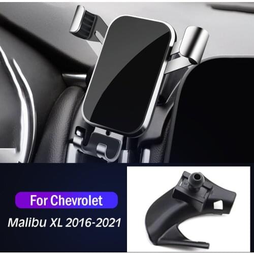 Car Mobile Phone Holder For Chevrolet Malibu 2016 2017-2021 Special Mounts GPS Stand Gravity Navigation Bracket Car Accessories
