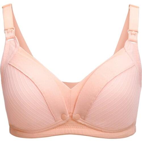 Maternity Nursing Bra Pregnant Women Mother Mama Open Breast Bra Cotton Blend Wire Free Sleep Lactating Nursing Bralette