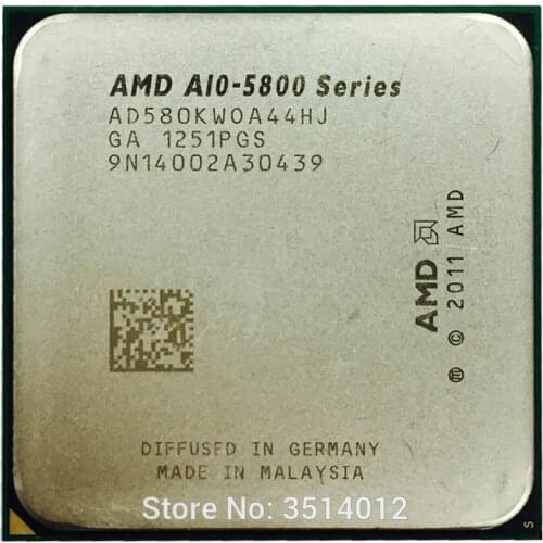 AMD A10-Series A10 5800 A10 5800K A10 5800B Quad-Core CPU Processor AD580KWOA44HJ/AD580BWOA44HJ Socket FM2