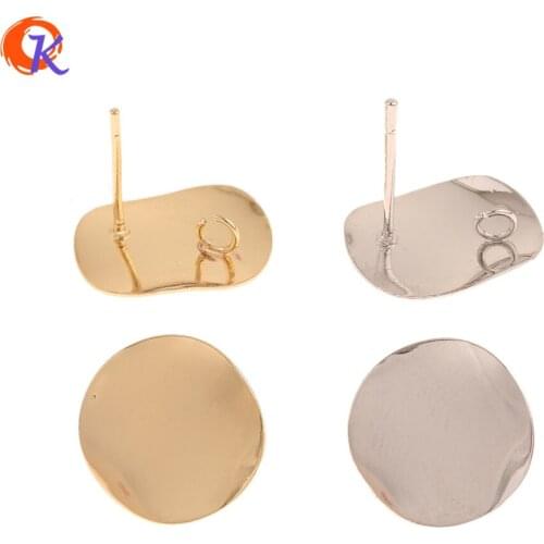 Cordial Design 50Pcs 15*15MM Earrings Stud/Hand Made/DIY Making/Genuine Gold Plating/Earrings Findings/Jewelry Accessories