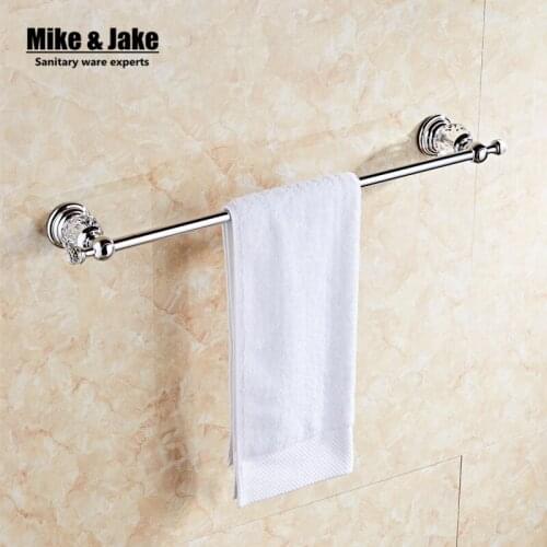 Chrome crystal single Towel Bar,Towel Holder,chrome Finished,Bath Products,Bathroom Accessories towel bars 50cm
