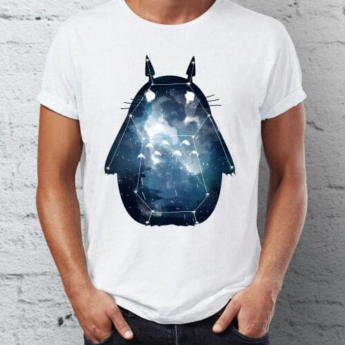 Summer Mens t-shirt My Neighbor Constellation Totoro And Friends Funny Quirky Tshirt Cool Tees Tops Harajuku Streetwear