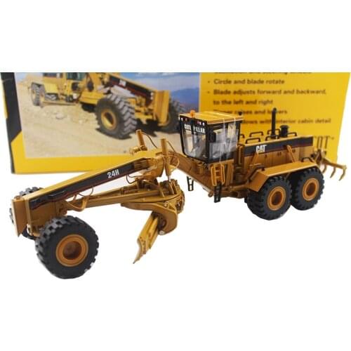 Diecast Toy Model Norscot 1:50 Caterpillar CAT 24H Motor Grader Truck Engineering Machinery 55133 For Collection,Decoration