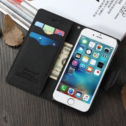 Hybrid Color Wallet Flip Phone Case for iPhone 11 Pro 12 Mini 7 6 6S 8 Plus 5 5S SE 2020 Fashion Cover for iPhone XR X Xs Max