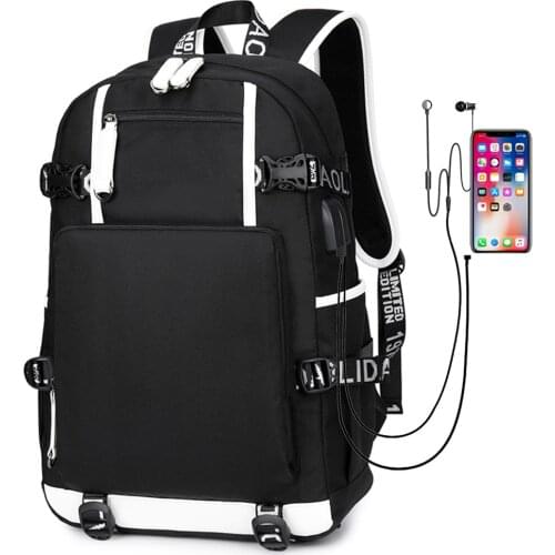 New High Quality Multi-functional USB Charging Laptop Boy Girl School bag Women Bagpack Teenagers Canvas Men Outdoor Backpack