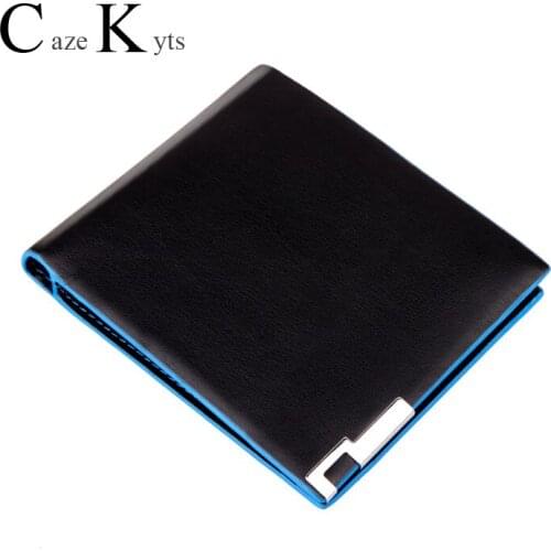 2020 New Mens short wallet Korean version contrast color wallet color coin purse female color wallet ultra-thin
