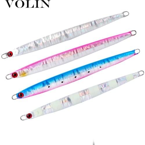 VOLIN New Matel Jigging Spoon 30g 40g 60g 80g 100g 135g Sea Jigging Lead Fish Sea Fishing Lure Artificial Bait Tackle