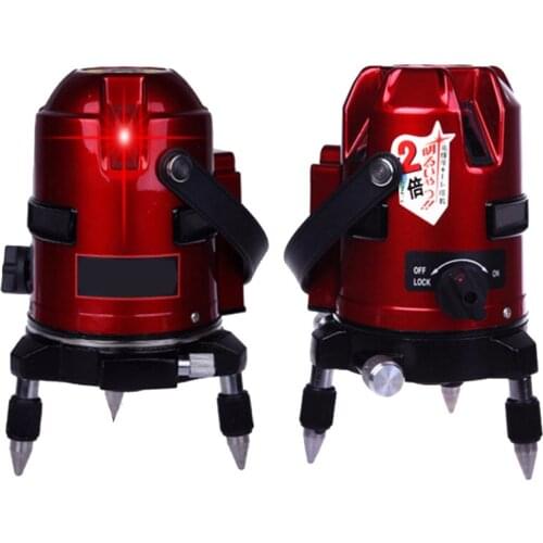 New Automatic Self Leveling 7 line and 8 point 4V3H Infrared Laser Level EK-436BB