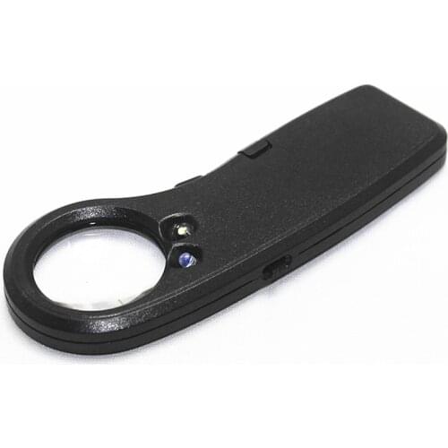 15X 30mm Card Type Magnifiers with LED&UV Portable Jewelry Loupe Reading Magnifying Glass Lens Illuminated Pocket Magnifier