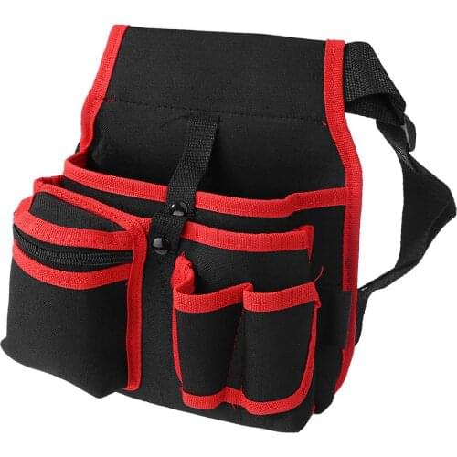 600D Polyester Waist Pack Multi-pocket Hammers Pliers Screwdriver Repair Tool Storage Bag for Hardware Electricians
