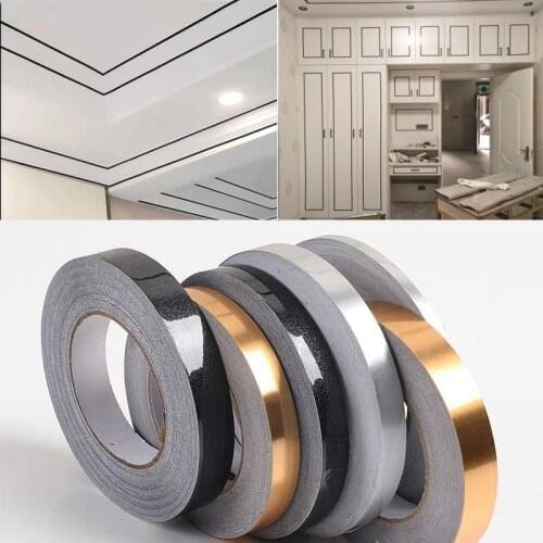 Self Adhesive Tile stickers waterproof gap sealing Foil Tape for floor wall ceiling DIY Home Furniture edge Decor Decals