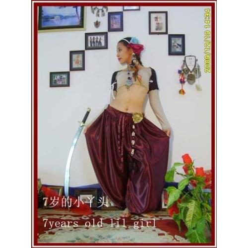 Belly Dance Harem Pants Satin Silk Tribal Bloomers GA19 43