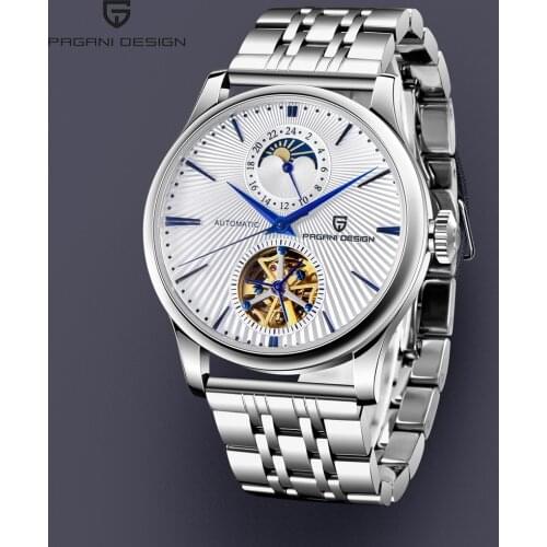 Tourbillon Watch PAGANI DESIGN watch Skeleton mechanical Sapphire Mens Watches Top Brand Luxury clock men Relogio Masculino 2020