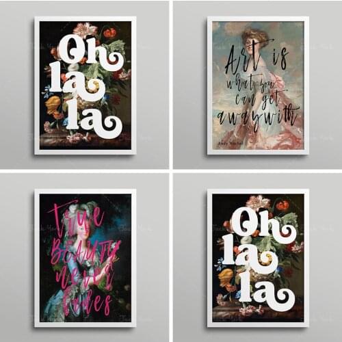 Vintage Portrait Altered Art Print, True Beauty Never Fades, Vintage Portrait, Feminist Poster, Eclectic Art