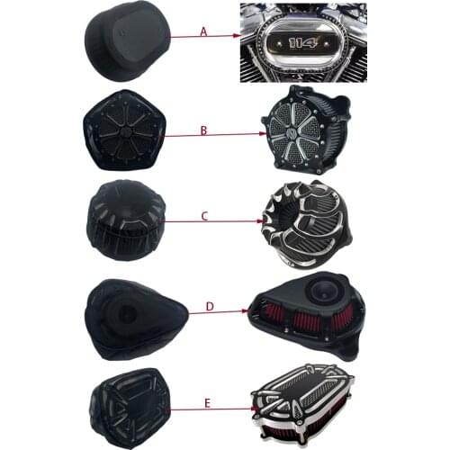 Motorcycle Black Protective Cover Air Filter Heavy Breather Rain Sock For Harley Sportster Touring Dyna Softail Air Cleaner Kits