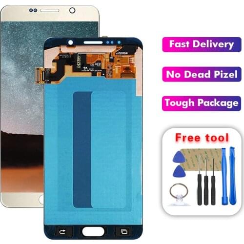 For Samsung Galaxy Note 5 N920 N920V N920T N920A N9200 LCD Display Touch Screen Digitizer Assembly Replacement Free Tools