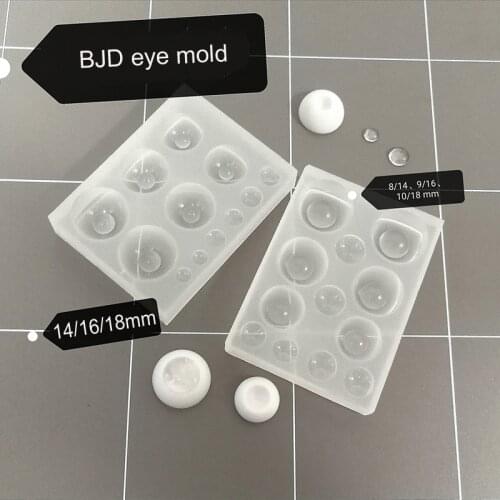 1 PCS Silicone 14mm 16mm 18mm SD BJD Doll Eye Mold Pupil Base Mold DIY Modified Accessories