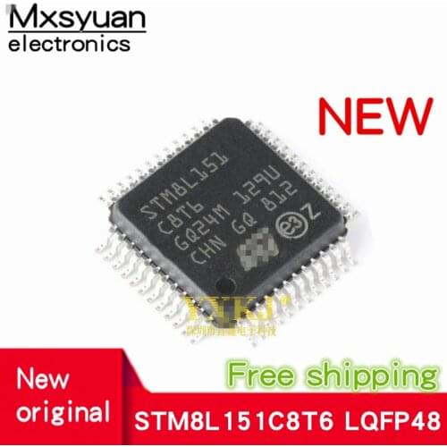 10pcs~50pcs STM8L151C8T6 STM8L151 C8T6 STM8L151C8Tb LQFP48 New original In stock