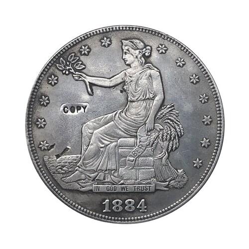 1884 Trade Dollar COIN COPY