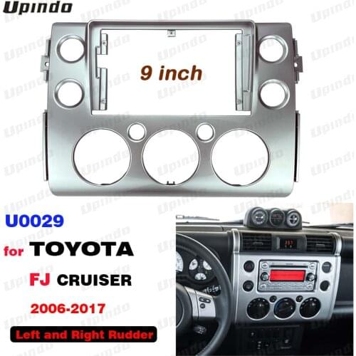 2 Din 9 Inch Car Radio Installation DVD GPS Mp5 Plastic Fascia Panel Frame for TOYOTA FJ CRUISER 2017 Dash Mount Kit